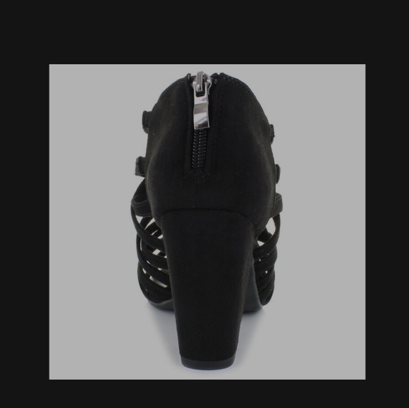 Jessica Cline Lace Up Heels, 11 W - Picture 4 of 7